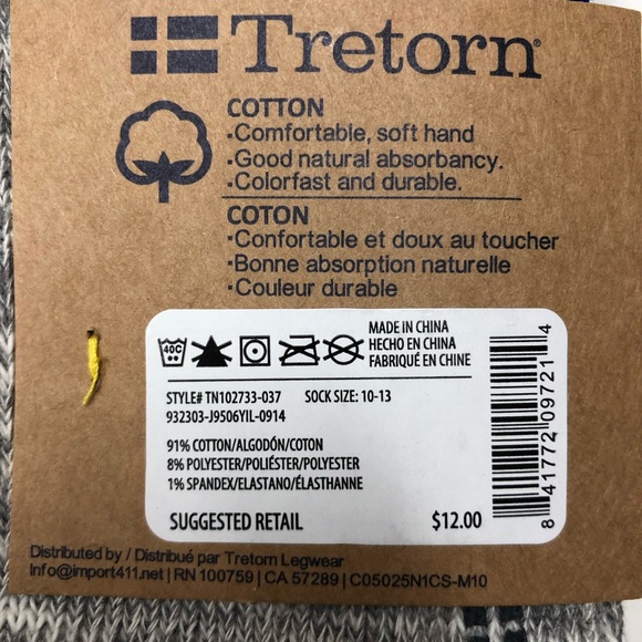 Tretorn Winter Socks - NEIMAN MARCUS - BRAND NEW - Picture 3 of 3